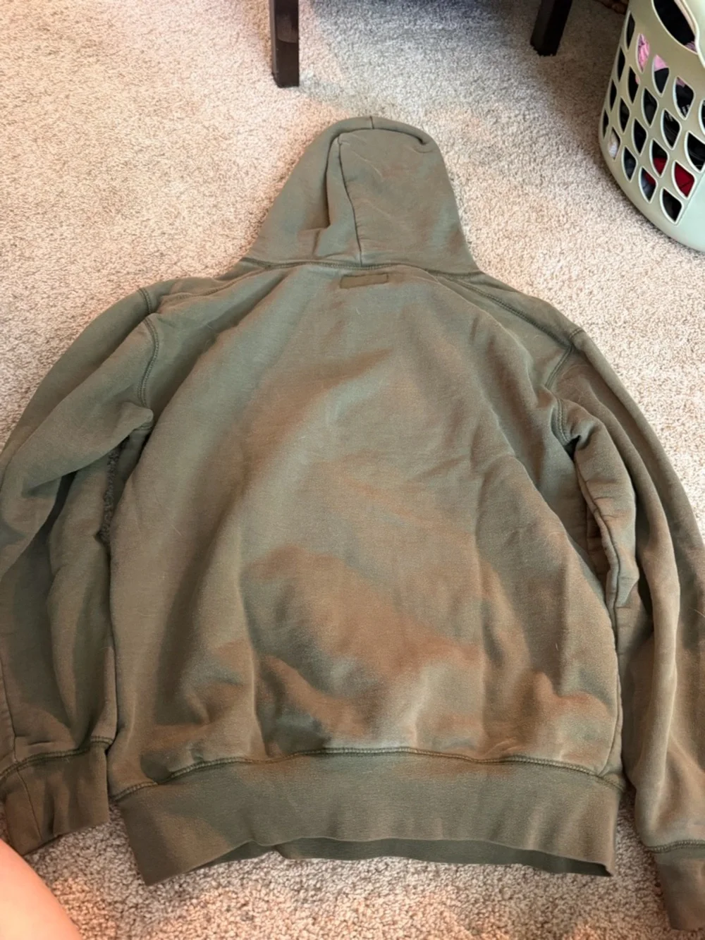 Browning Olive Green Hoodie with Gold Logo Patch